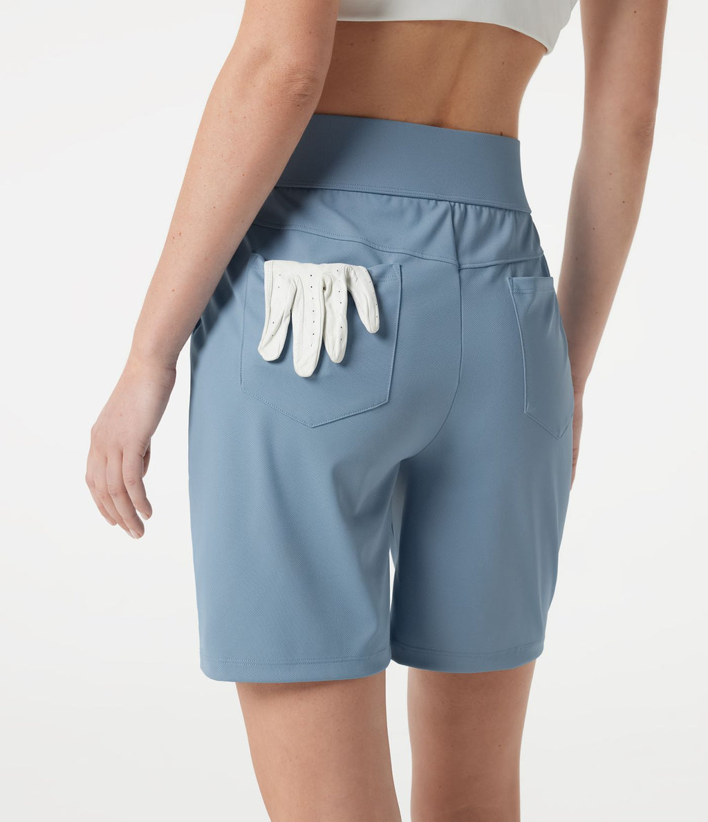 Short de golf taille haute à séchage rapide avec poches 17,5 cm - Golf Tee - UPF40+