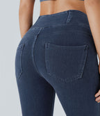 Halara Flex™ Jegging Travail Taille Haute Croisé Poches Multiples Tricot Extensible