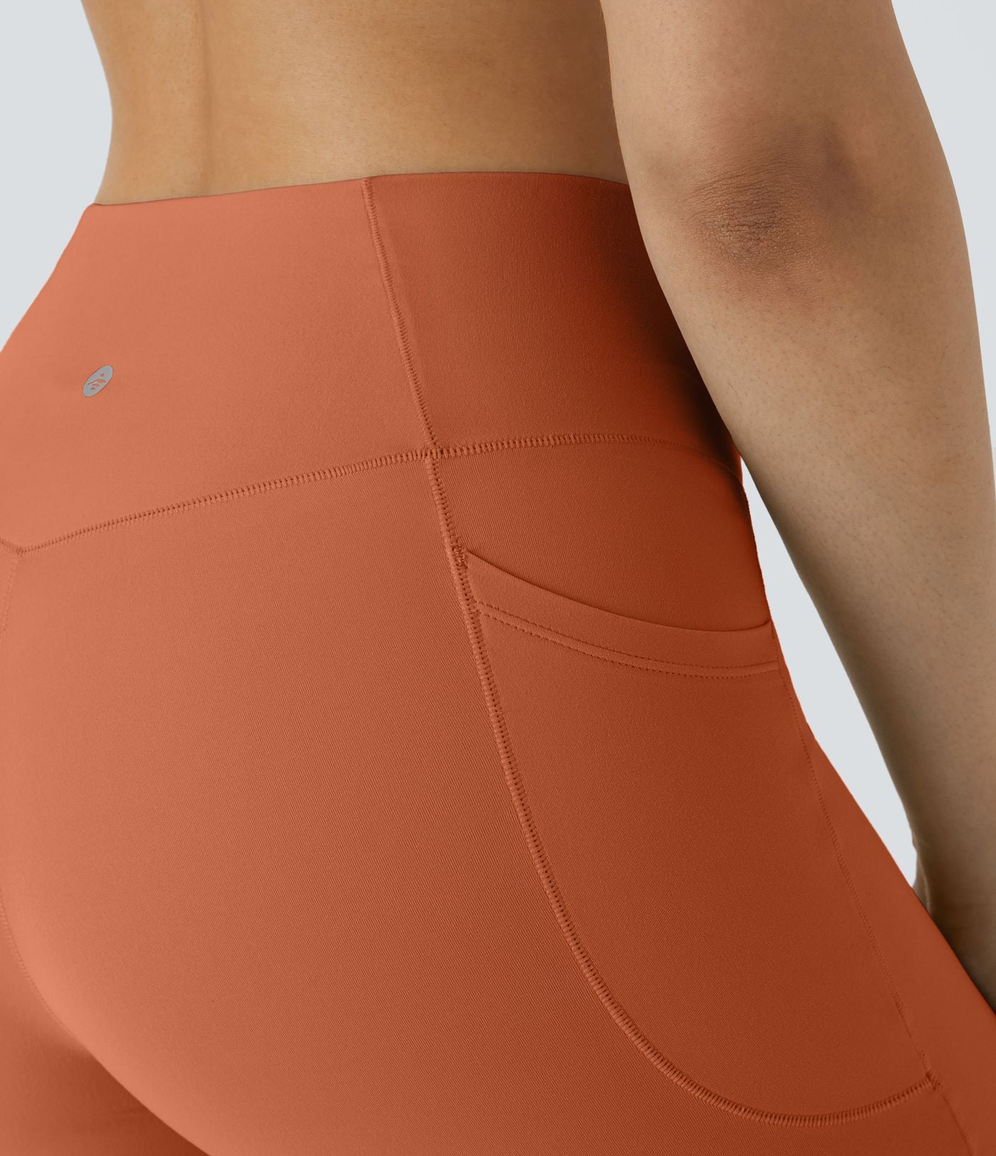 Softlyzero™ Short 17,5cm Yoga Taille Haute Crossover avec Poches Latérales
