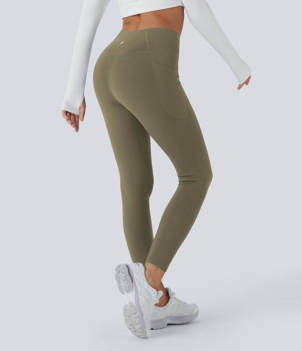 Legging thermique 7/8 Softlyzero™ taille haute coupe ajustée avec poches latérales