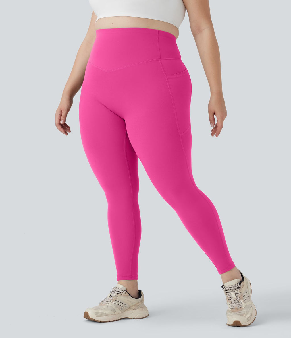 Legging d'entraînement gainant galbant taille haute grande taille avec poches Halara UltraSculpt™