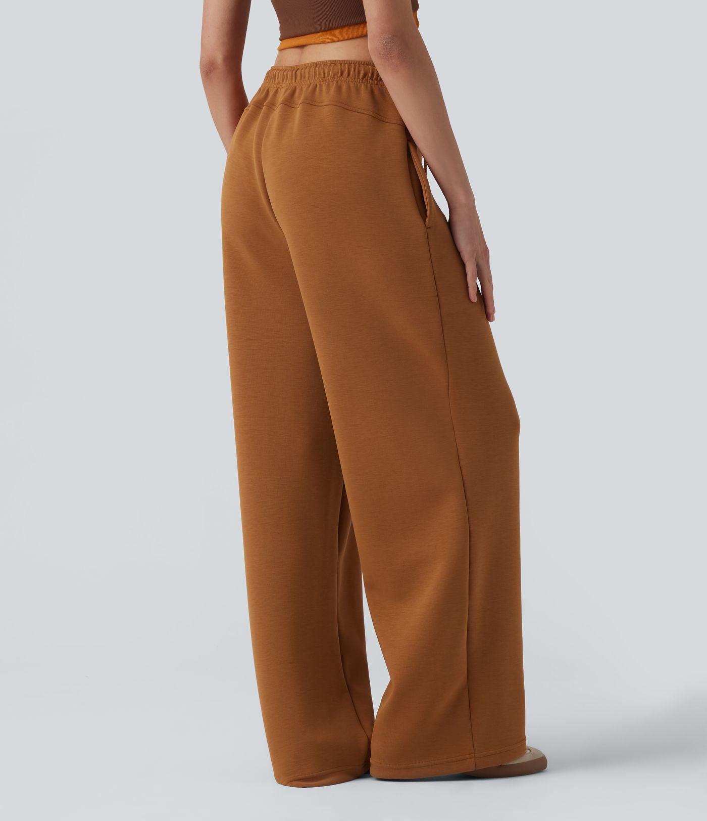 Pantalon casual SpacerTek™ coupe droite taille haute avec cordon de serrage et poches
