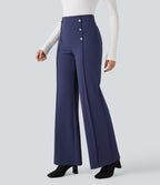 Pantalon tailleur large gainant taille haute Halara Flex™