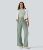 Pantalon de yoga Halara UltraSculpt™ taille haute avec cordon de serrage et poches