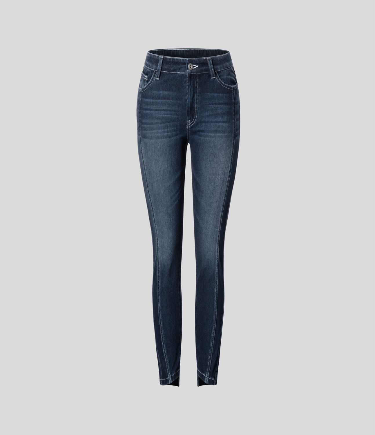 Jean skinny 7/8 décontracté taille basse Halara Flex™ avec poches zippées