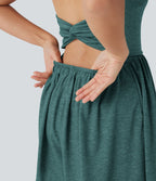 Combi-short 2-en-1 avec coussinets et poches - Édition Easy Peasy