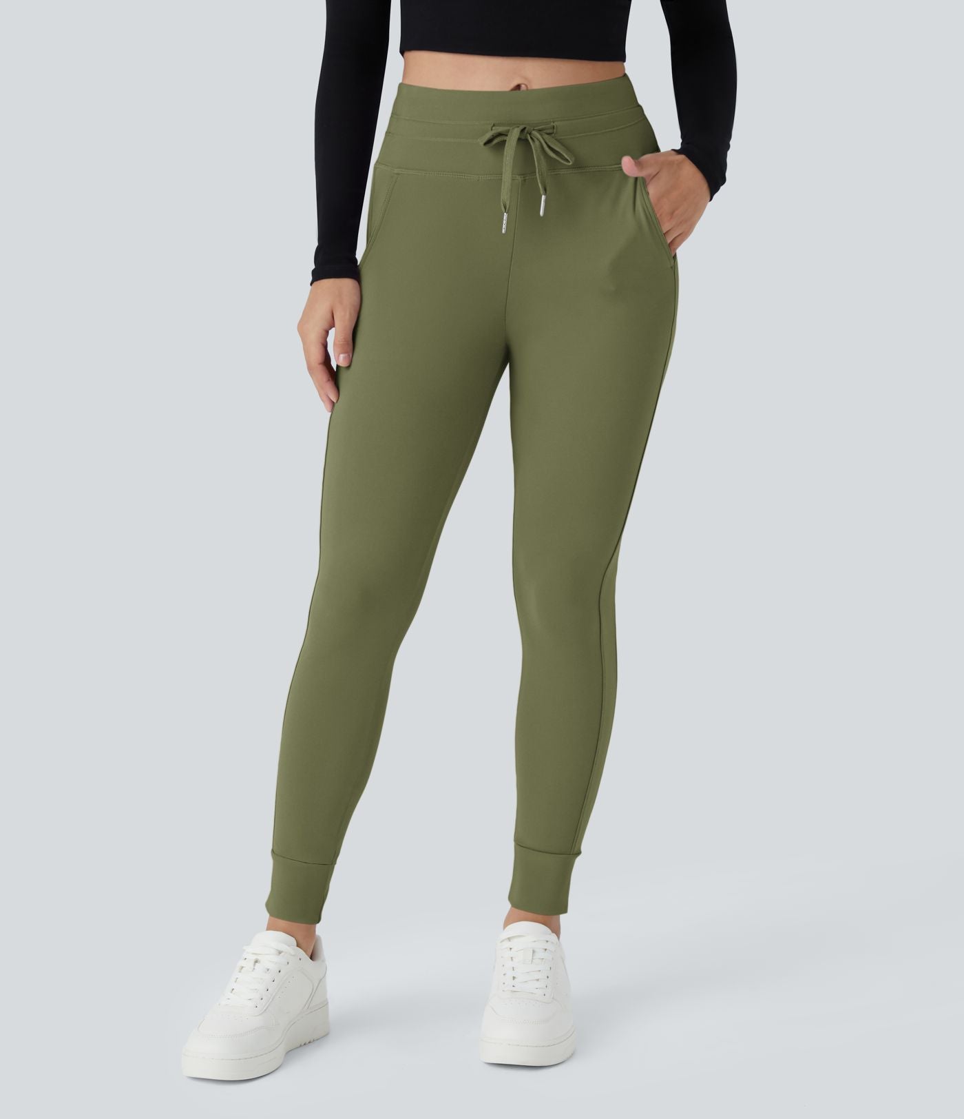 Jogging taille haute Softlyzero™ Plush avec cordon de serrage et poches latérales