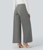 Pantalon tailleur large taille moyenne Halara Flex™ DayStretch avec poches