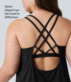 Débardeur running Halara UltraSculpt™ grande taille col rond ourlet arrondi