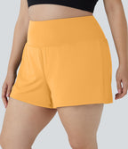 Short 8,8cm Sport Grande Taille 2 en 1 avec Poches Arrière et Poches Latérales Cachées