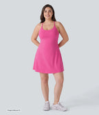 Robe de sport grande taille dos nu Softlyzero™ Plush - longueur rallongée - Easy Peasy Edition