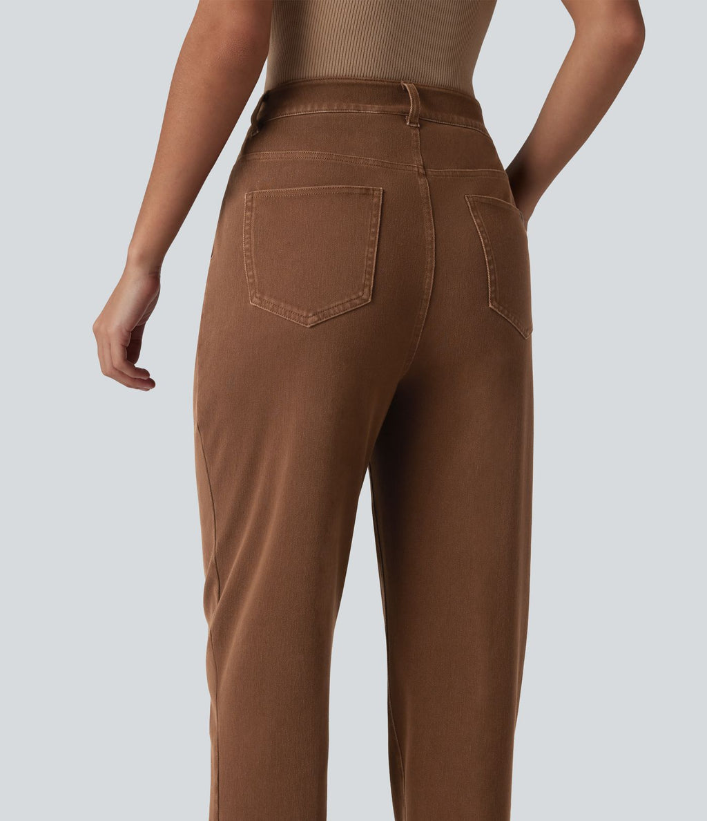 Jean tailleur taille haute fuselé Halara Flex™ avec poches
