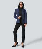 Pantalon de travail 7/8 gainant taille haute avec ourlet ajustable Halara Flex™