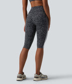 Halara UltraSculpt™ Legging corsaire de training gainant taille haute léopard color block avec poches