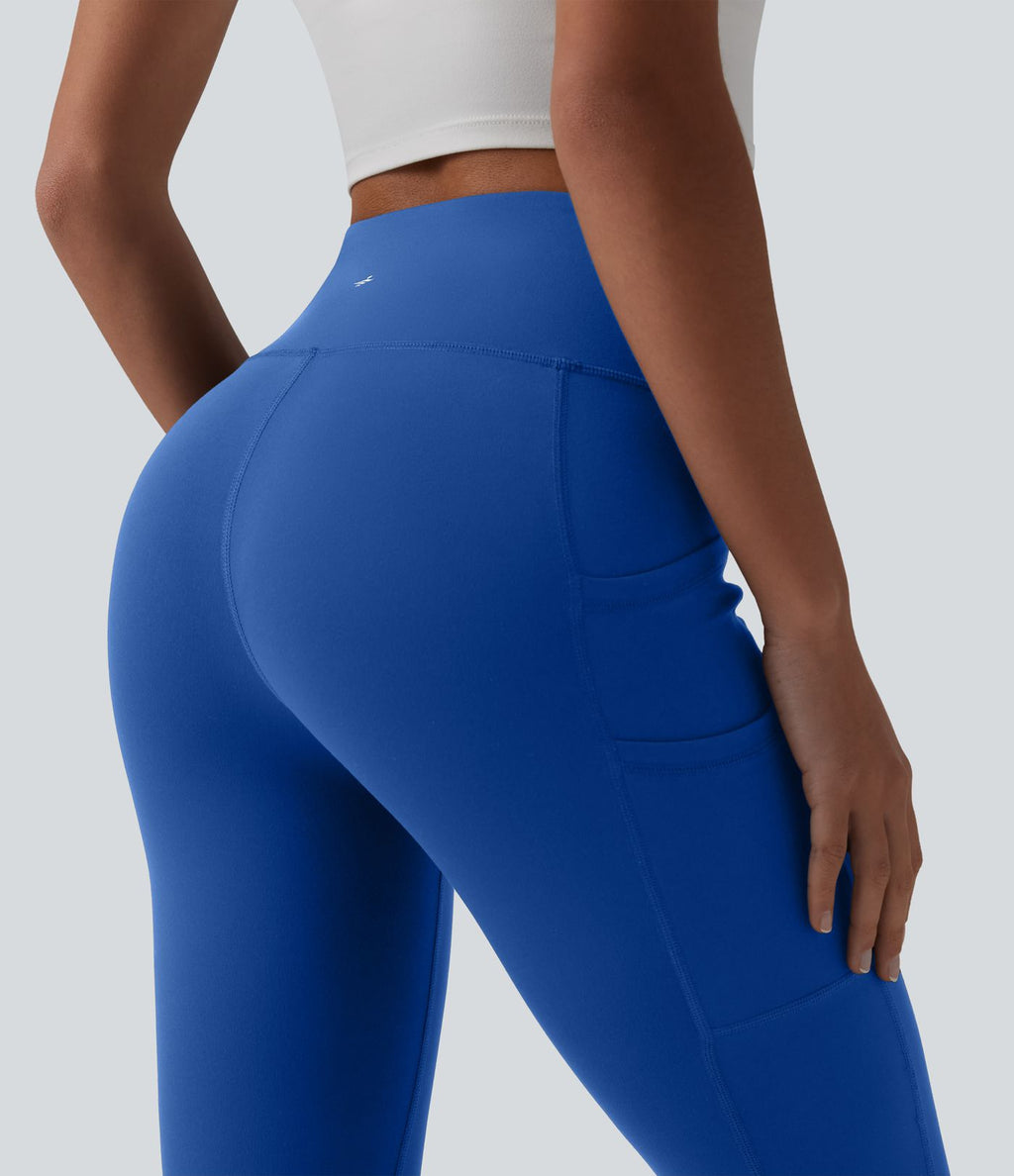 Legging de yoga corsaire SoftlyZero™ taille haute avec poches - UPF50+