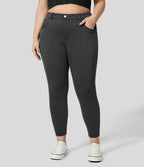 Legging de travail taille haute en denim Halara Flex™ avec poches, 7/8, grande taille