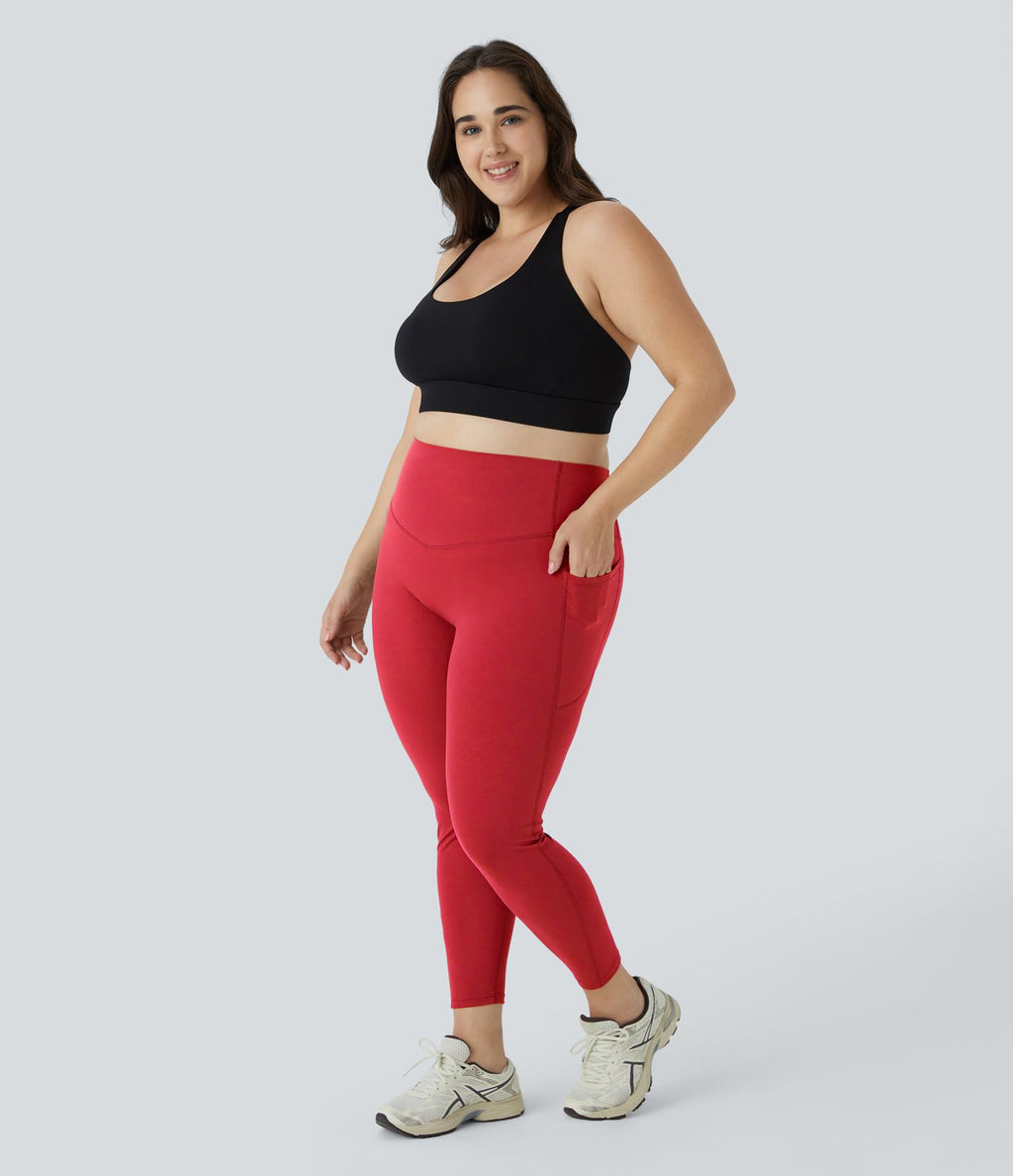 Legging d'entraînement gainant taille haute grande taille avec poches Halara UltraSculpt™