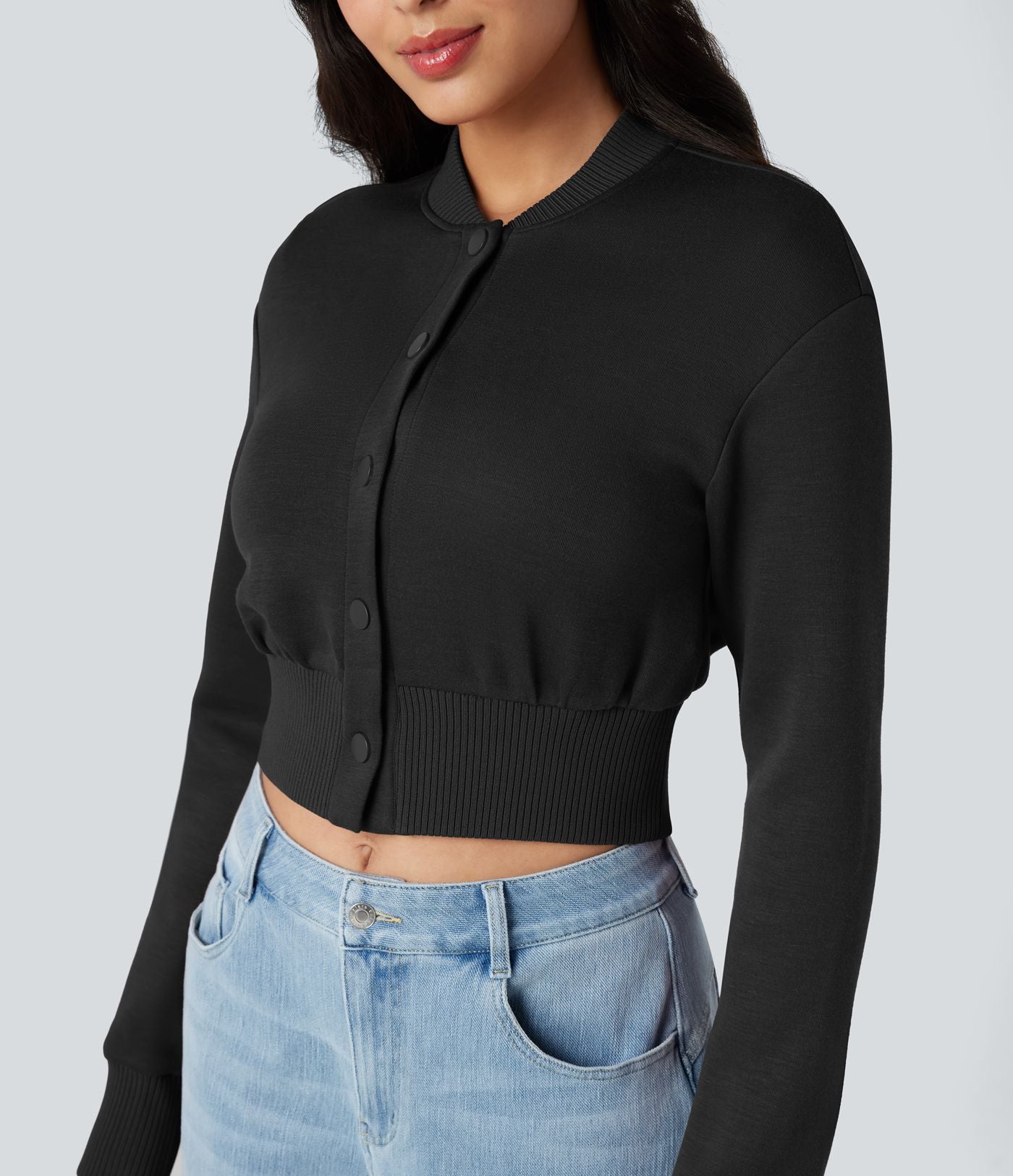 Veste décontractée SpacerTek™ col baseball et manches longues