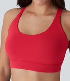 Brassière de sport entraînement SpeedWave™ soutien intermédiaire coques moulées perforé crochet réglable séchage rapide bonnets A-D