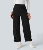 Pantalon jogging taille haute avec poches