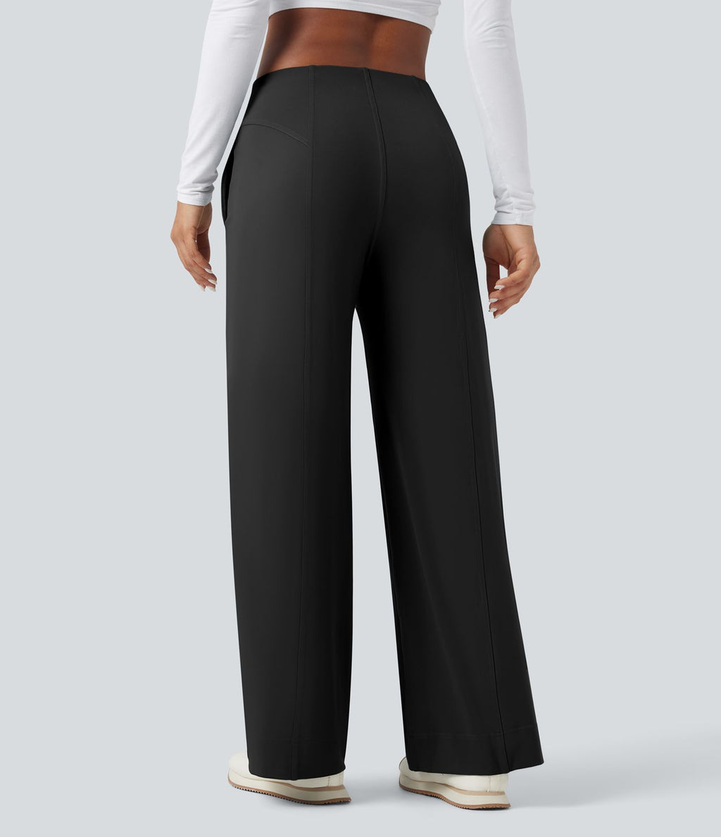 Pantalon large taille moyenne DayStretch avec poches