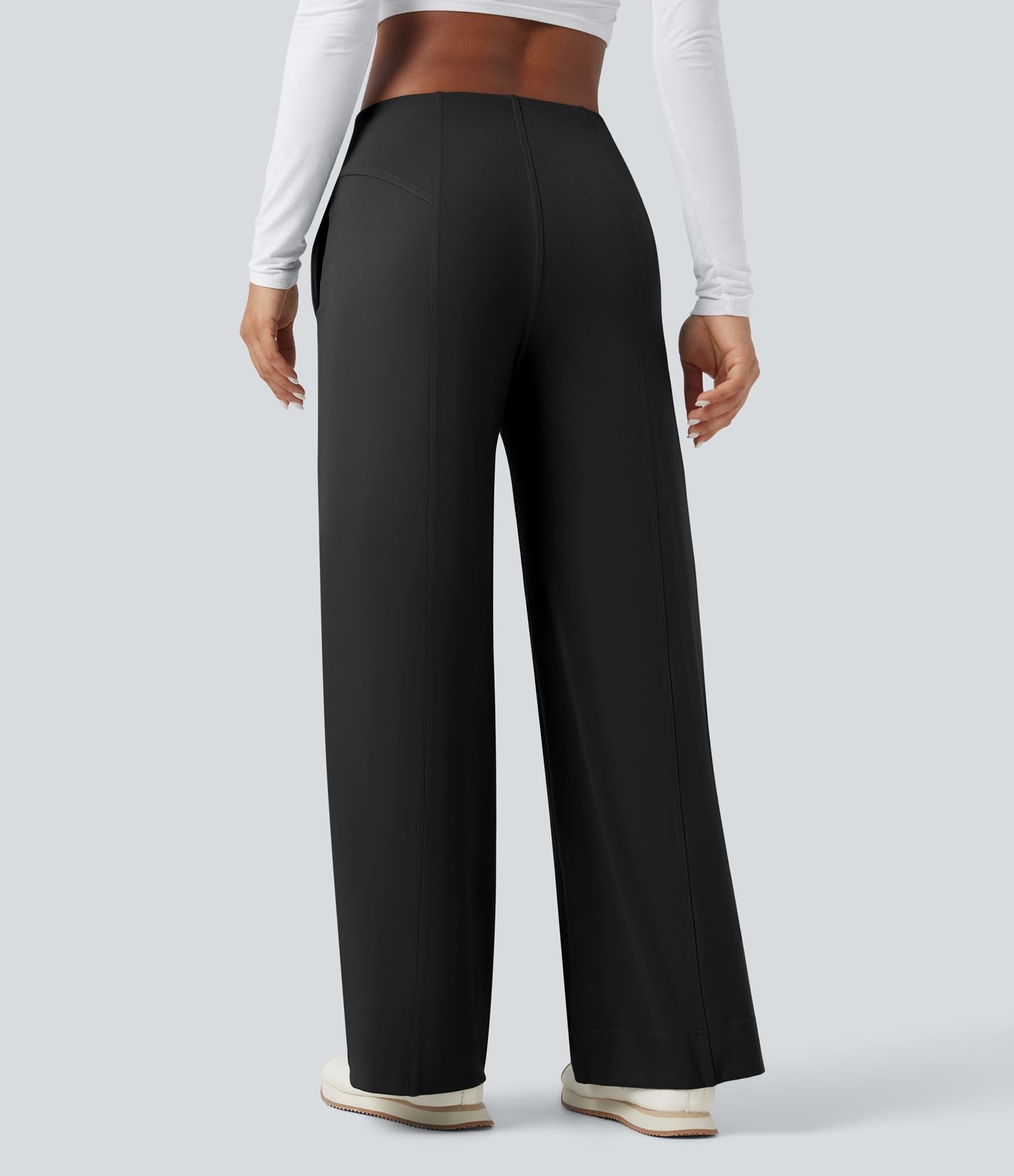 Pantalon large taille moyenne DayStretch avec poches