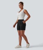 Short de golf séchage rapide taille mi-haute avec poches 12,5 cm - Golf Tee - UPF40+