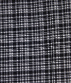 Pantalon large taille haute ventre plat à carreaux en tissu froissé séchage rapide avec poches