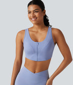 Brassière de yoga Halara UltraSculpt™ maintien moyen zippée avec coussinets amovibles