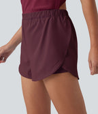 Combi-short running 2-en-1 dos nu réfléchissant séchage rapide avec poches latérales - Édition Easy Peasy - UPF50+