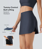 Legging 7/8 de yoga gainant taille haute imprimé denim avec poches Halara UltraSculpt™