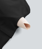Haut de sport yoga SoftlyZero™ 2-en-1 col rond à manches longues avec nœud au dos et effet frais InstantCool, protection solaire UPF50+