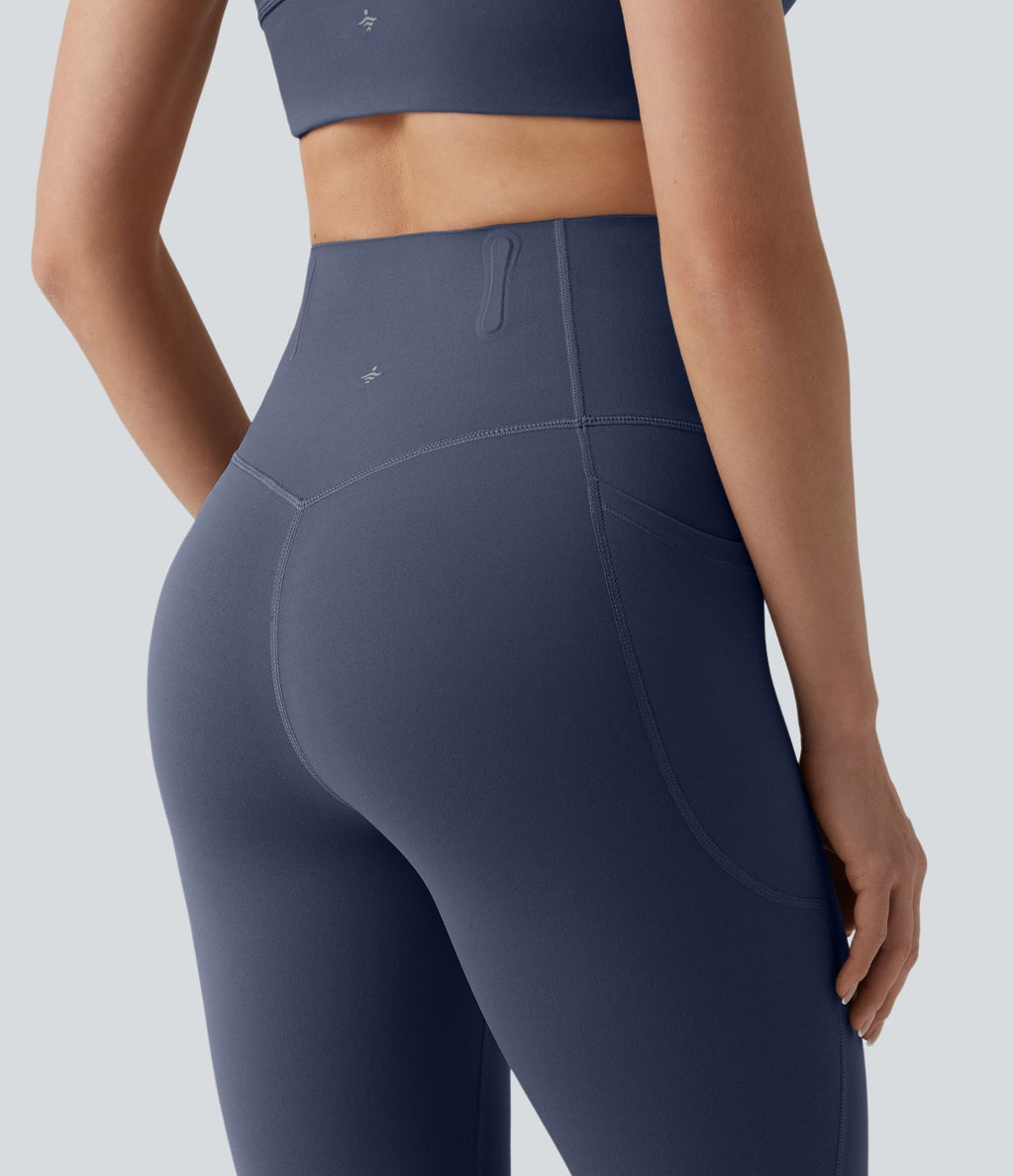 Legging 7/8 de yoga taille haute gainant sculptant anti-roulottage Halara UltraSculpt™ avec poches