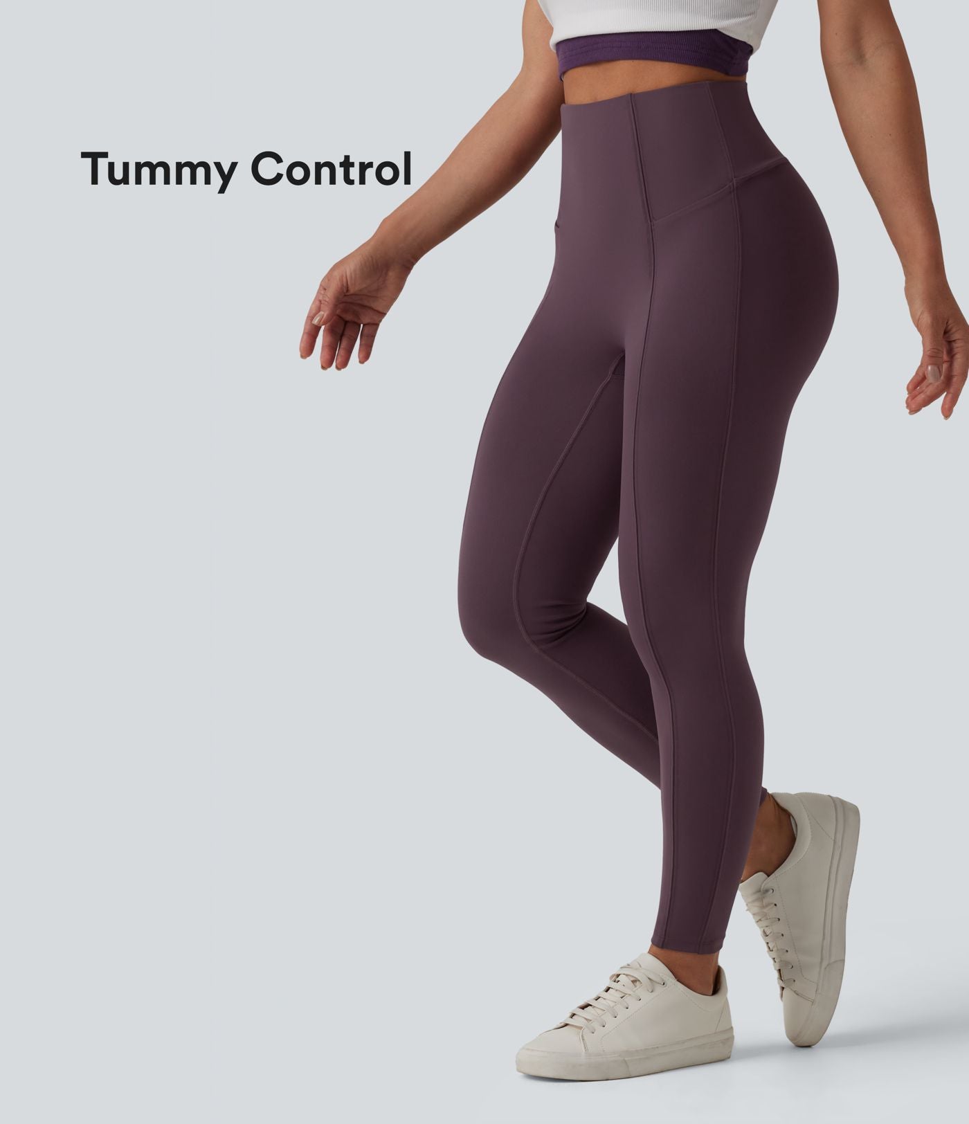 Legging casual 7/8 ventre plat taille haute DayStretch avec poches