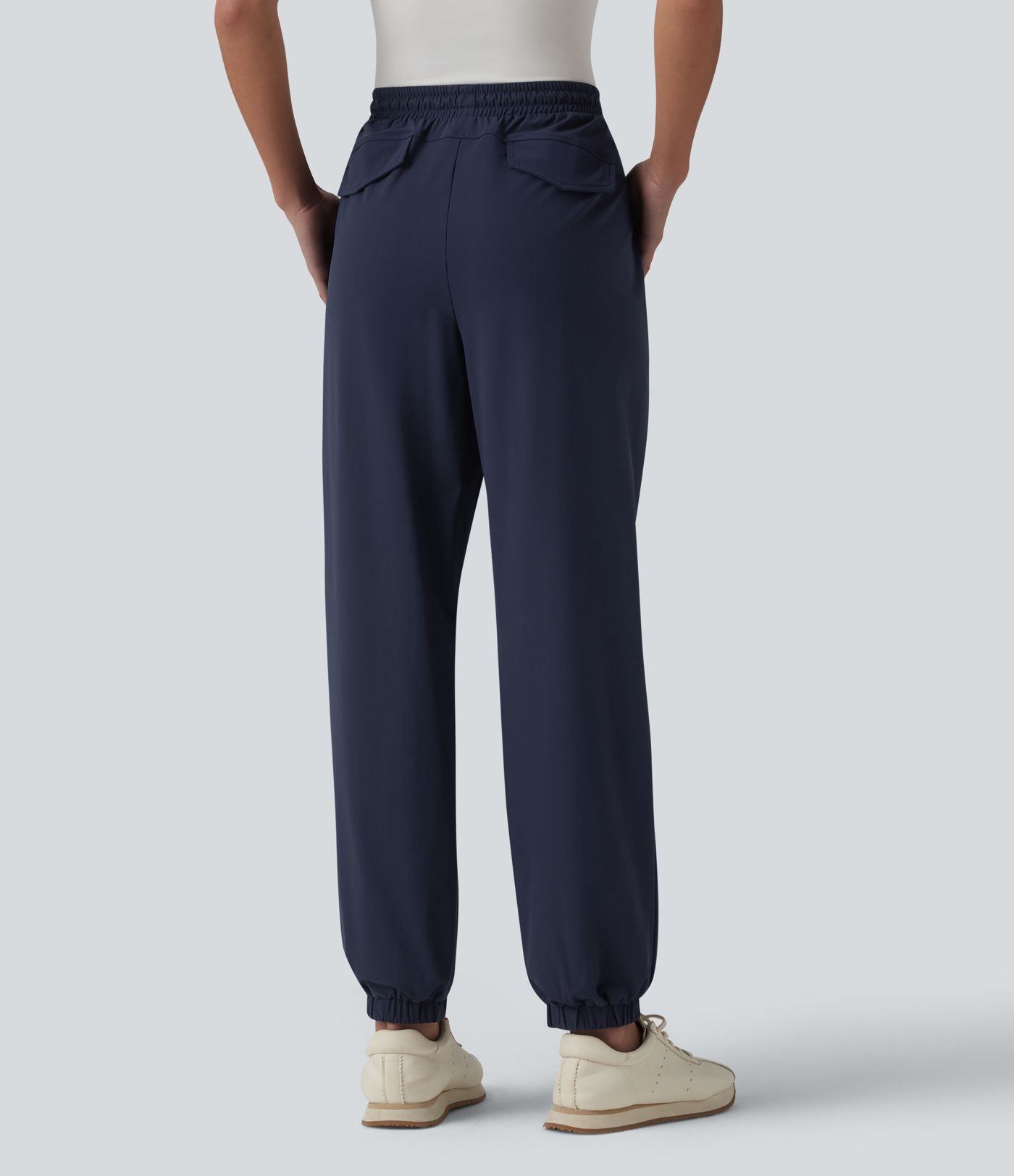 Jogging de golf taille mi-haute à séchage rapide effet frais InstantCool avec cordon de serrage et poches, protection solaire UPF40+