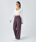 Pantalon tailleur Halara Flex™ DayStretch coupe droite taille haute avec poches