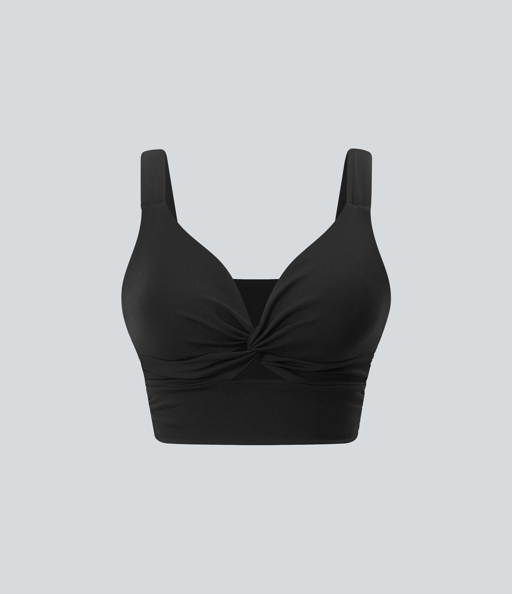 Brassière yoga SoftlyZero™ Airy maintien léger découpes effet frais InstantCool, bonnets E-G