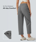 Pantalon yoga fuselé taille haute avec poches