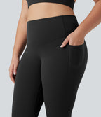 Jupe-short de tennis courte 2-en-1 gainante taille haute avec poches