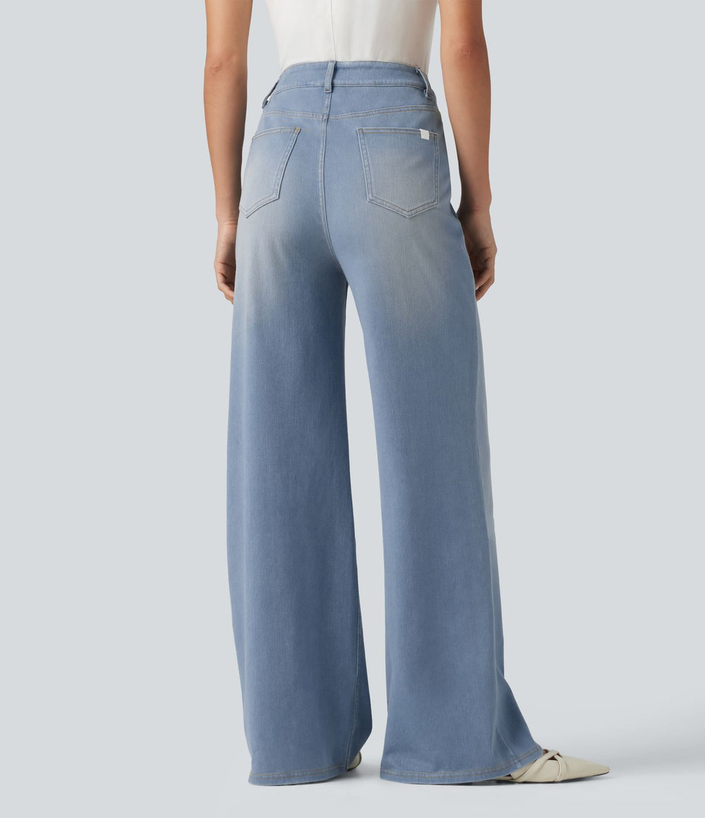 Jean bootcut Halara Flex™ taille haute croisée avec poches