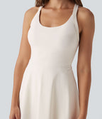 Softlyzero™ Airy Robe de yoga dos nu avec torsade effet fraîcheur et short intégré - Version Easy Peasy