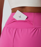 Short de yoga SoftlyZero™ Airy 2-en-1 gainant taille très haute à effet frais InstantCool avec poches, 12,5 cm