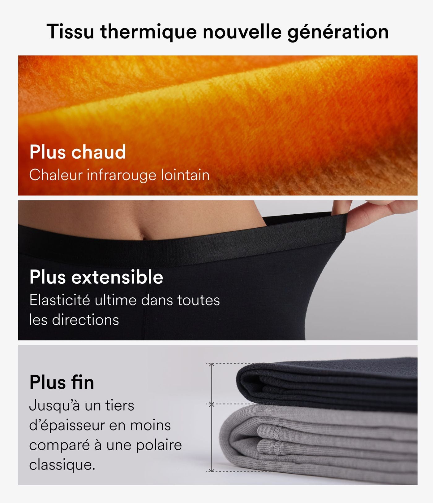 Top casual chaud push-up à col cœur et manches longues - Bonnet A/B