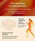 T-shirt réchauffant col échancré manches longues