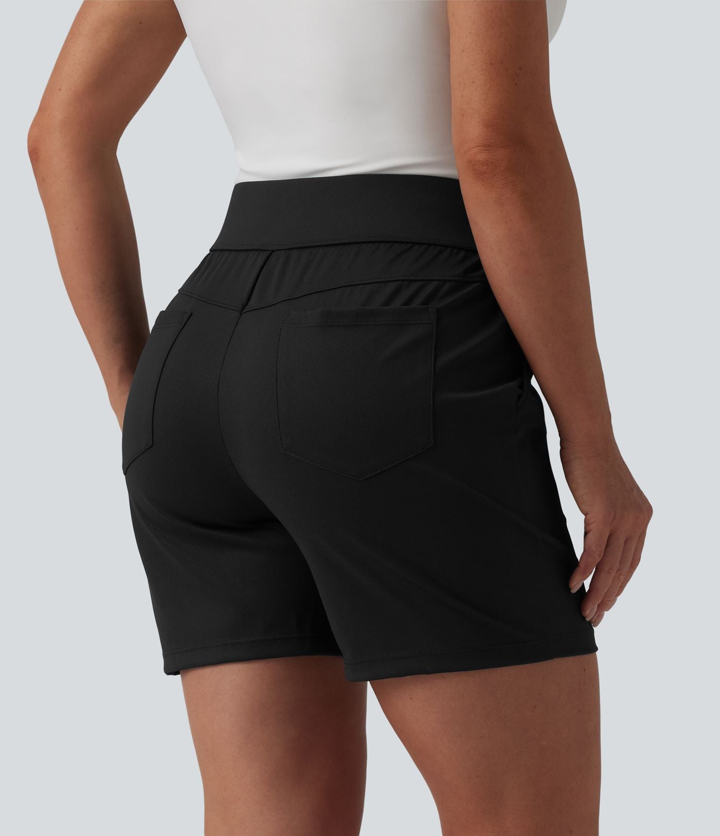 Short de golf séchage rapide taille mi-haute avec poches 12,5 cm - Golf Tee - UPF40+