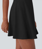 Robe active mini 2-en-1 Softlyzero™ dos nu avec poches latérales pour yoga-Édition Easy Peezy-UPF50+