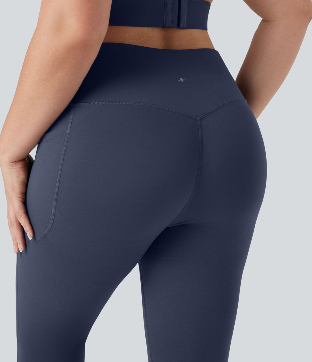 Jupe-short de tennis courte 2-en-1 gainante taille haute avec poches