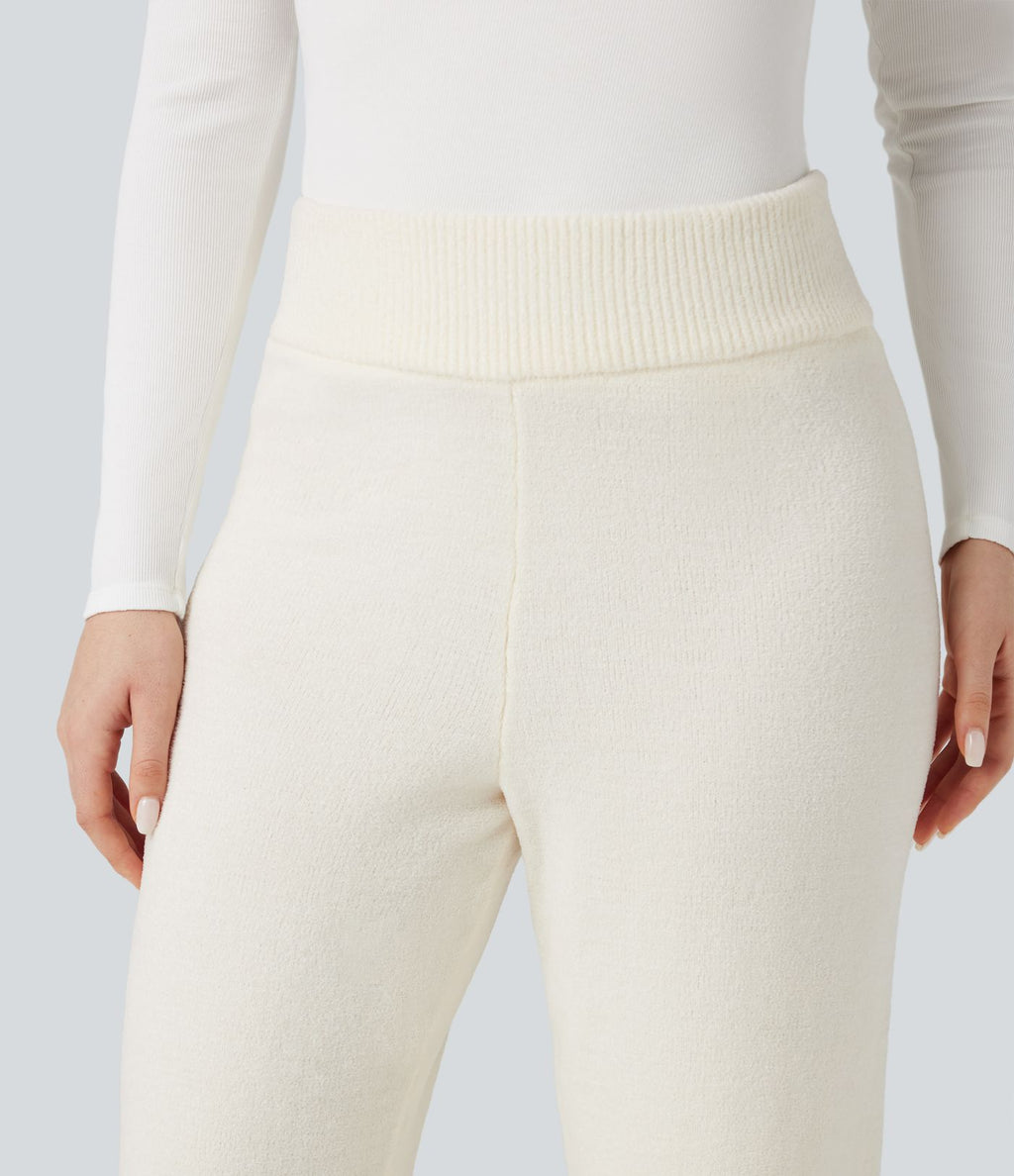 Pantalon détente maille baggy taille mi-haute