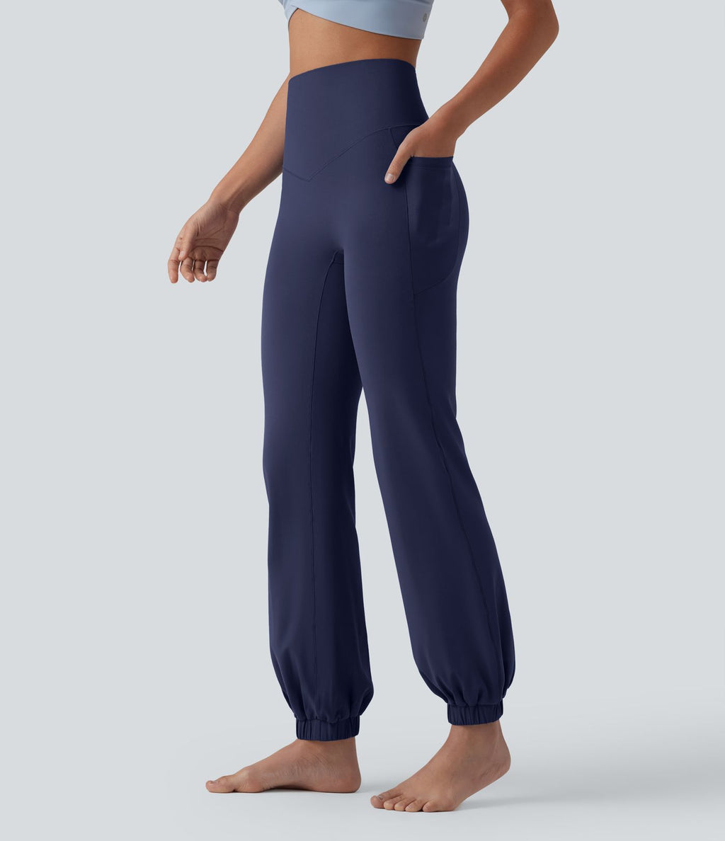 Jogging ballon danse SoftlyZero™ taille haute gainant avec poches