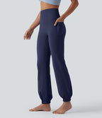 Jogging ballon danse SoftlyZero™ taille haute gainant avec poches